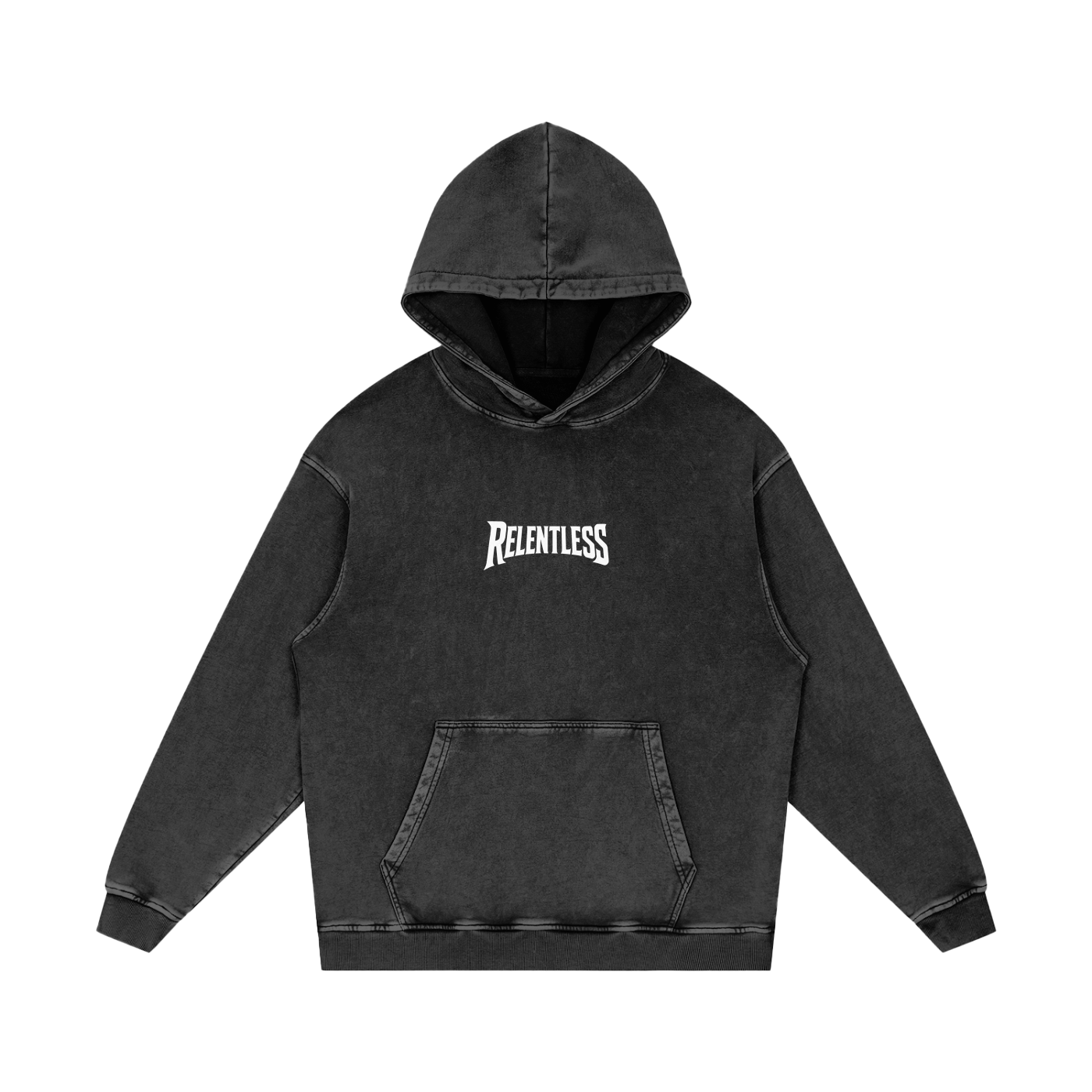 KNGDM ATH. Lion & Lamb Oversized Hoodie (Acid wash)